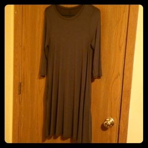 Dark gray womans swing dress. Sz S